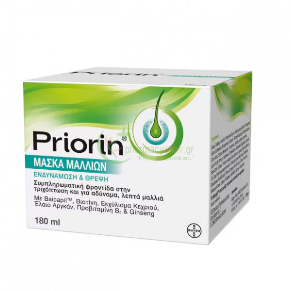 BAYER - Priorin Μάσκα Μαλλιών 180mL Μάσκες Μαλλιών