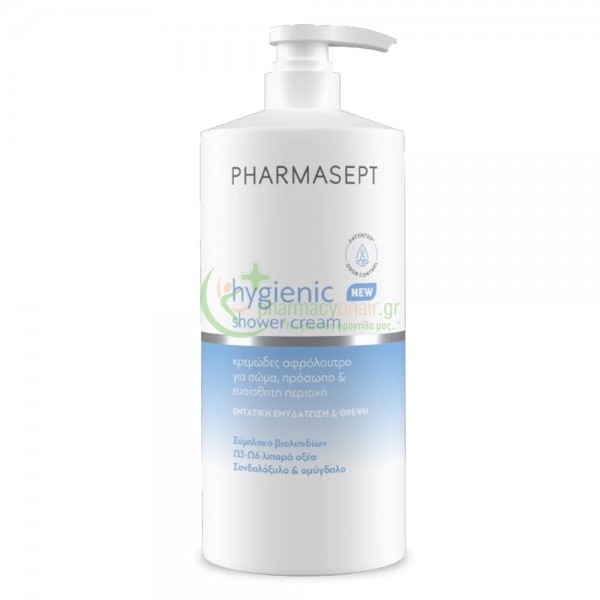 PHARMASEPT - Hygienic Shower Cream 1lt Καθαρισμός προσώπου - Ντεμακιγιάζ