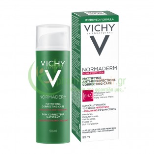 VICHY - Normaderm Acne Prone Skin Soin Correcteur Matifiant 50mL Ενυδάτωση - Λάμψη