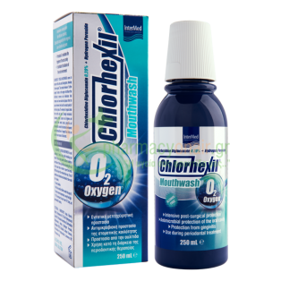 INTERMED - Chlorhexil 0.20% O2 Oxygen Στοματικό Διάλυμα 250mL Στοματικά Διαλύματα