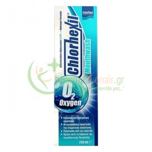 INTERMED - Chlorhexil 0.20% O2 Oxygen Στοματικό Διάλυμα 250mL Στοματικά Διαλύματα