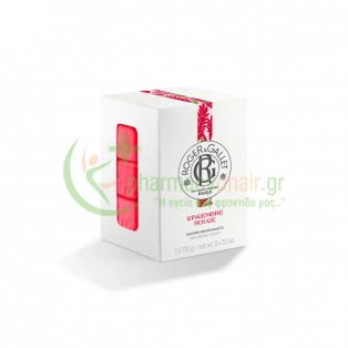 ROGER & GALLET - Gingembre Rouge Σαπούνια 3x100gr Αφρόλουτρα - Υγρά Καθαρισμού