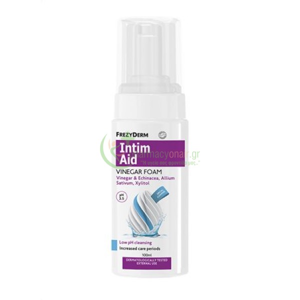 FREZYDERM - Intim Aid Vinegar Foam 100mL Καθαρισμός Ευαίσθητης Περιοχής