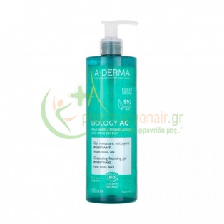 A-DERMA - Biology AC Gel Moussant Purifiant 400mL Καθαρισμός προσώπου - Ντεμακιγιάζ