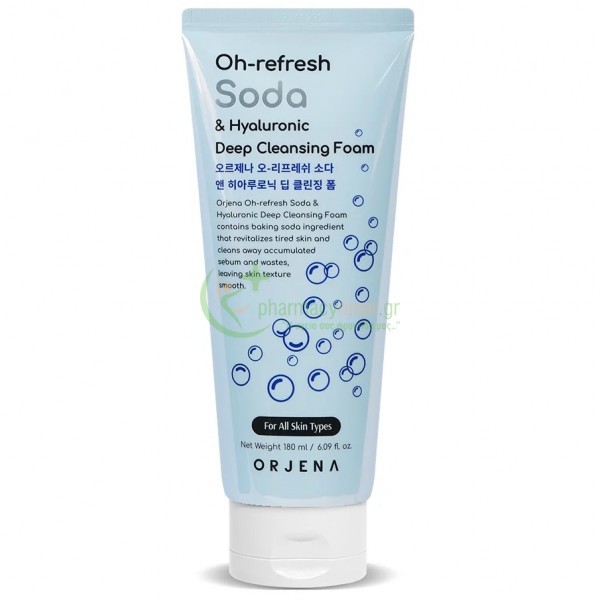 ORJENA - Oh-Refresh Soda & Hyaluronic Deep Cleansing Foam 180mL Καθαρισμός προσώπου - Ντεμακιγιάζ