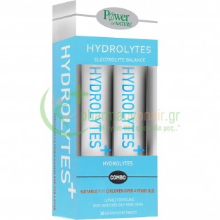 POWER HEALTH - Hydrolytes Αναβράζοντα tabs 20s 1+1  ΔΩΡΟ Ενίσχυση Άμυνας Οργανισμού