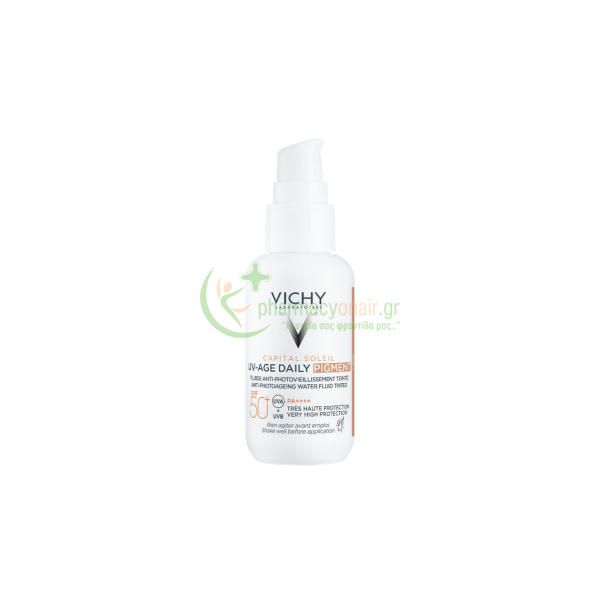 VICHY - Capital Soleil UV-Age Daily Pigment με Χρώμα Light SPF50+ 40mL Αντιγήρανση 35+ VICHY - Capital Soleil UV-Age Daily Pigment με Χρώμα Light SPF50+ 40mL Αντιγήρανση 35+