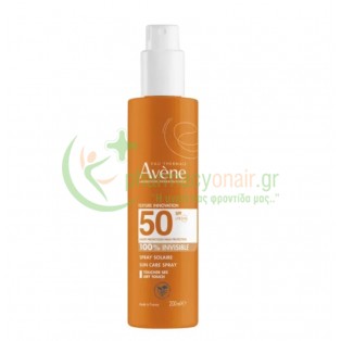AVENE -  Spray Solaire Invisible SPF50+ 200mL Αντηλιακά Σώματος