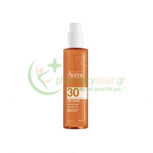 AVENE - Αντηλιακό Λάδι Σώματος  Satin Finish SPF30 200mL Αντηλιακά Σώματος