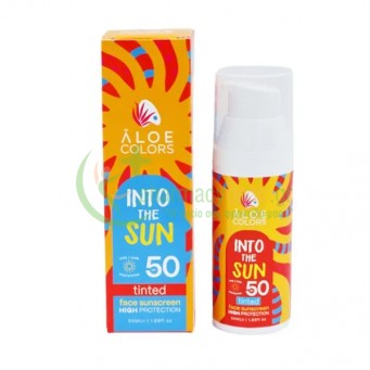 ALOE+ COLORS - Into the Sun Face Sunscreen SPF50 Tinted 50mL