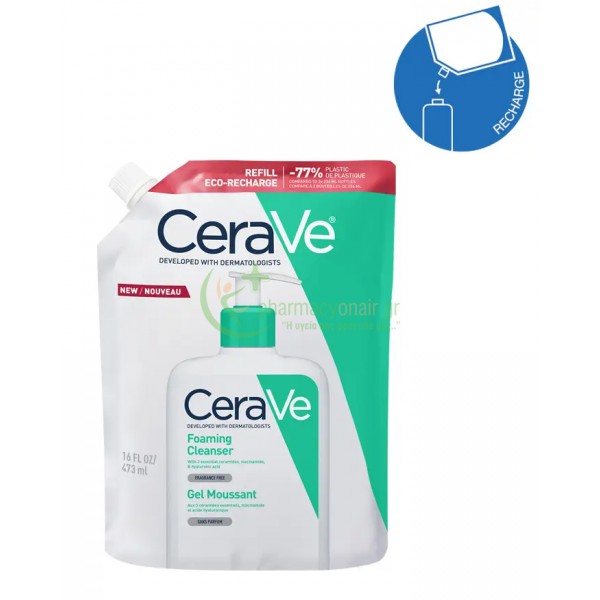 CERAVE - Foaming Cleanser Refill 473mL Καθαρισμός προσώπου - Ντεμακιγιάζ CERAVE - Foaming Cleanser Refill 473mL Καθαρισμός προσώπου - Ντεμακιγιάζ