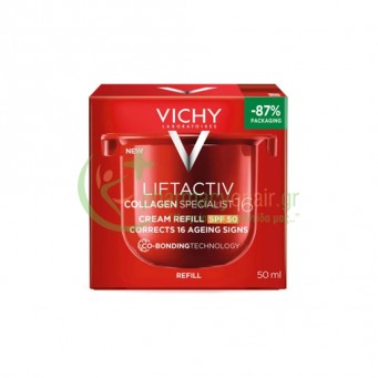 VICHY - Liftactiv Collagen Specialist 16 SPF50 Κρέμα Ημέρας Refill 50mL