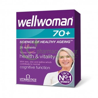VITABIOTICS - Wellwoman 70+ tabs 30s
