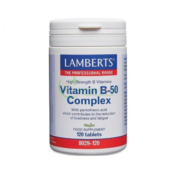 LAMBERTS - Vitamin B 50 Complex tabs 120s Αυπνία