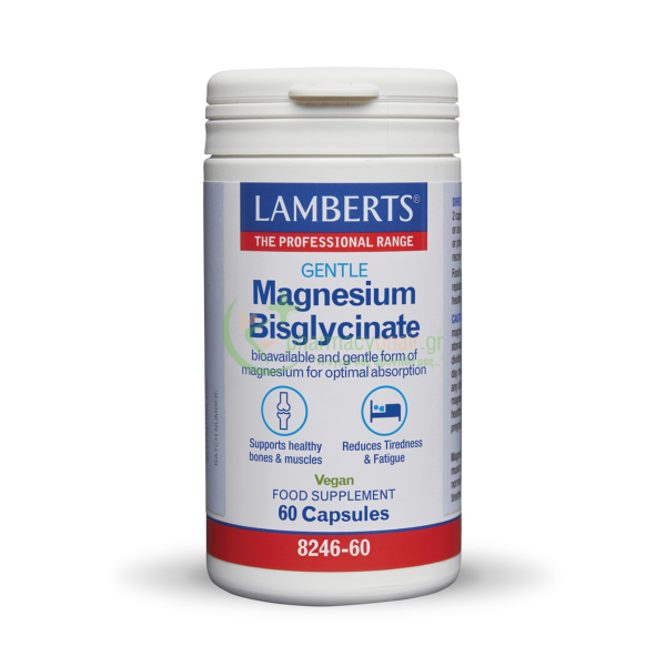 LAMBERTS - Gentle Magnesium Bisglycinate 150mg caps 60s Μυϊκοί Πόνοι LAMBERTS - Gentle Magnesium Bisglycinate 150mg caps 60s Μυϊκοί Πόνοι