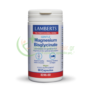 LAMBERTS - Gentle Magnesium Bisglycinate 150mg caps 60s Μυϊκοί Πόνοι