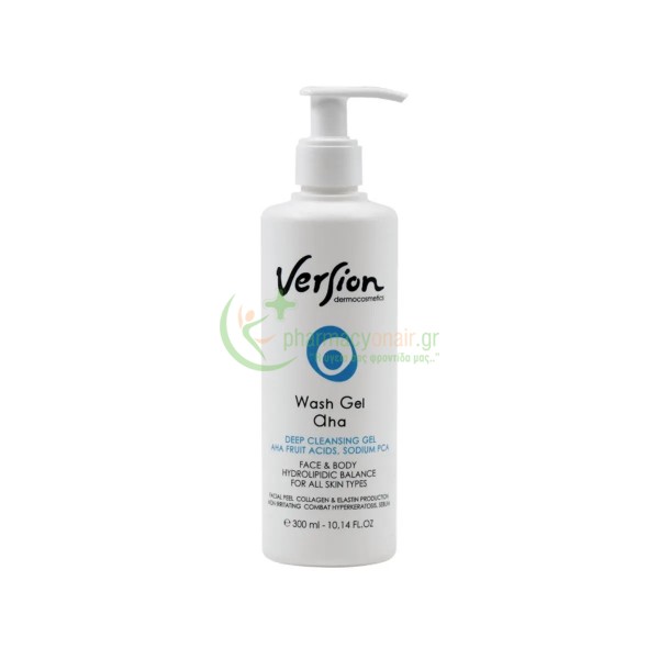 VERSION - Wash Gel AHA Deep Cleansing 300mL Καθαρισμός προσώπου - Ντεμακιγιάζ