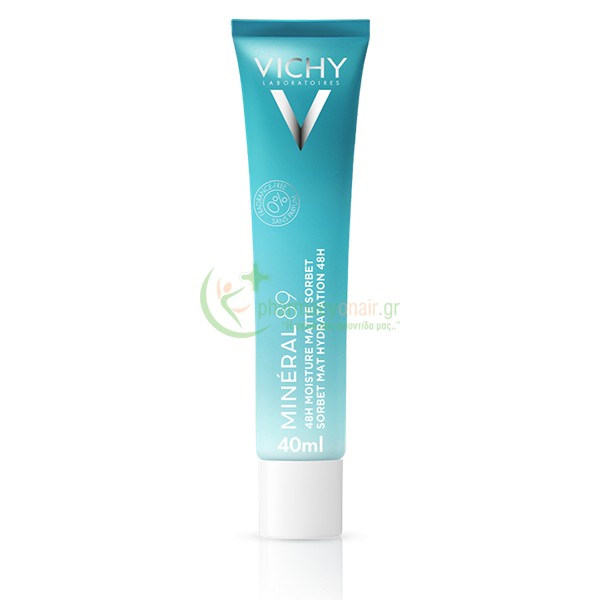 VICHY - Mineral 89 48H Moisture Matte Sorbet Gel 40mL Ενυδάτωση - Λάμψη VICHY - Mineral 89 48H Moisture Matte Sorbet Gel 40mL Ενυδάτωση - Λάμψη