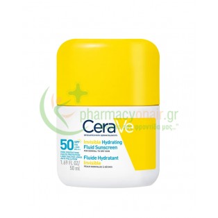 CERAVE - Invisible Hydrating Fluid Sunscreen SPF50 50mL Αντιηλιακά Προσώπου