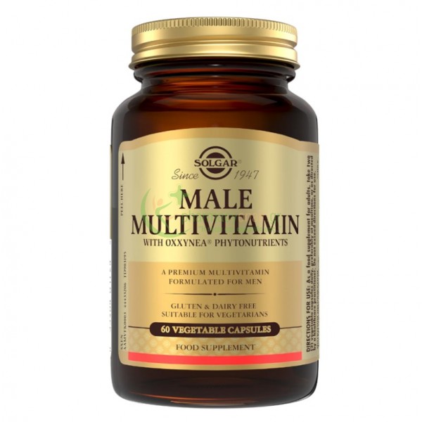 SOLGAR - Male Multivitamin veg caps 60s Άσκηση