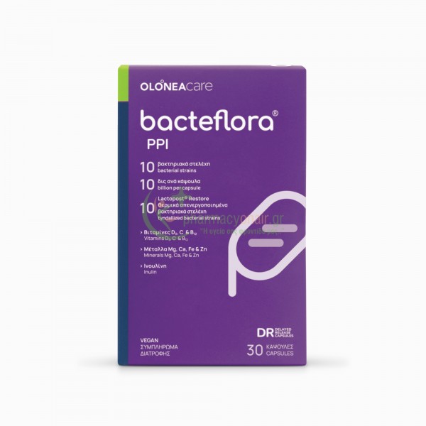 OLONEA - Bacteflora PPI caps 30s Μετεωρισμός (φουσκώματα) OLONEA - Bacteflora PPI caps 30s Μετεωρισμός (φουσκώματα)