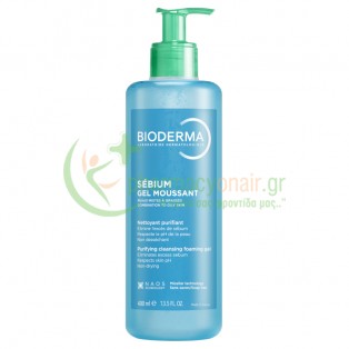 BIODERMA - Sebium Gel Moussant 400mL Καθαρισμός προσώπου - Ντεμακιγιάζ