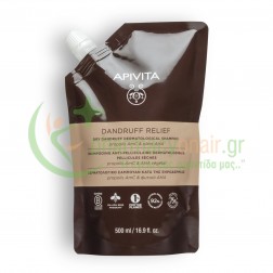 APIVITA - Dry Dandruff Σαμπουάν Κατά της Ξηροδερμίας με Propolis AmC & Φυτικά AHA Refill 500mL