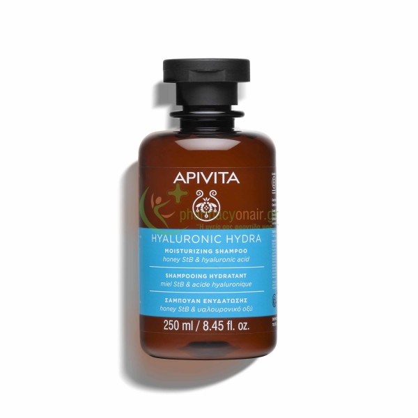 APIVITA - Hyaluronic Hydra Σαμπουάν Ενυδάτωσης με Μέλι StB & Υαλουρονικό Οξύ 250mL Σαμπουάν - Conditioner Μαλλιών