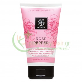 APIVITA - Rose Pepper Κρέμα Σύσφιγξης και Αναδιαμόρφωσης με Τριαντάφυλλο 150mL