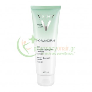 VICHY - Normaderm 3 in 1 Απολέπιση - Καθαρισμός - Μάσκα 125mL