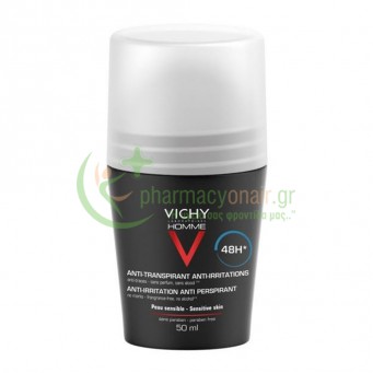 VICHY - Homme Αποσμητικό 48H Προστασία Roll-On 50mL