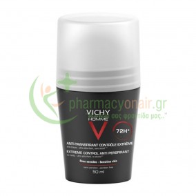 VICHY - Homme Αποσμητικό 72H Προστασία Roll-On 50mL