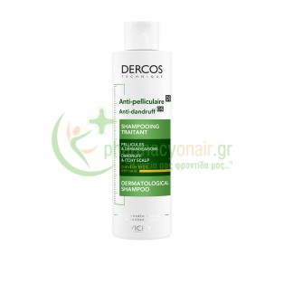 VICHY - Dercos Αντιπιτυριδικό Σαμπουάν για Ξηρά Μαλλιά 200mL