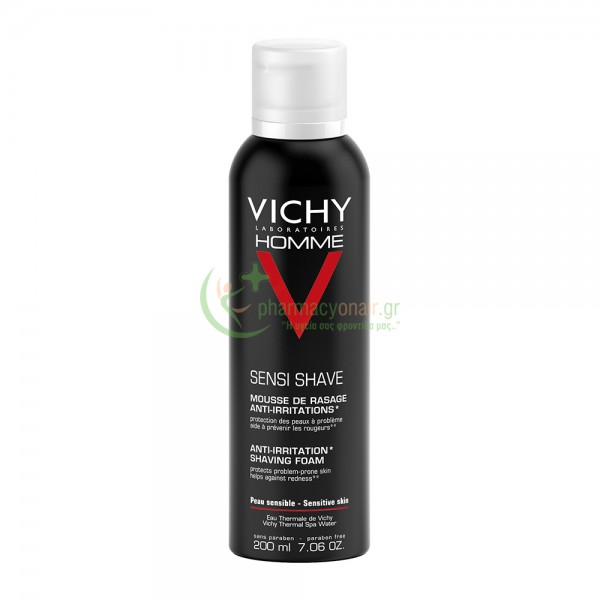VICHY - Homme Αφρός Ξυρίσματος Κατά των Ερεθισμών 200mL Αφροί - Κρέμες - Gel Ξυρίσματος