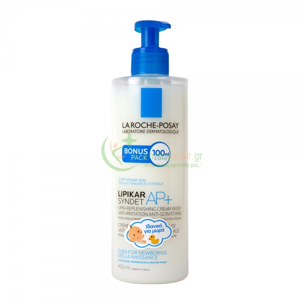 LA ROCHE POSAY - Lipikar Syndet AP+ Creme Lavante 400mL Αφρόλουτρα - Υγρά Καθαρισμού