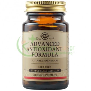 SOLGAR - Advanced Antioxidant Formula veg caps 30s Άγχος