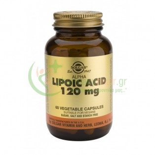 SOLGAR - Alpha Lipoic Acid 120mg veg caps 60s 