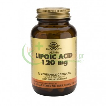 SOLGAR - Alpha Lipoic Acid 120mg veg caps 60s