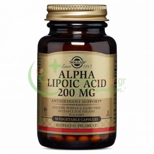 SOLGAR - Alpha Lipoic Acid 200mg veg caps 50s 