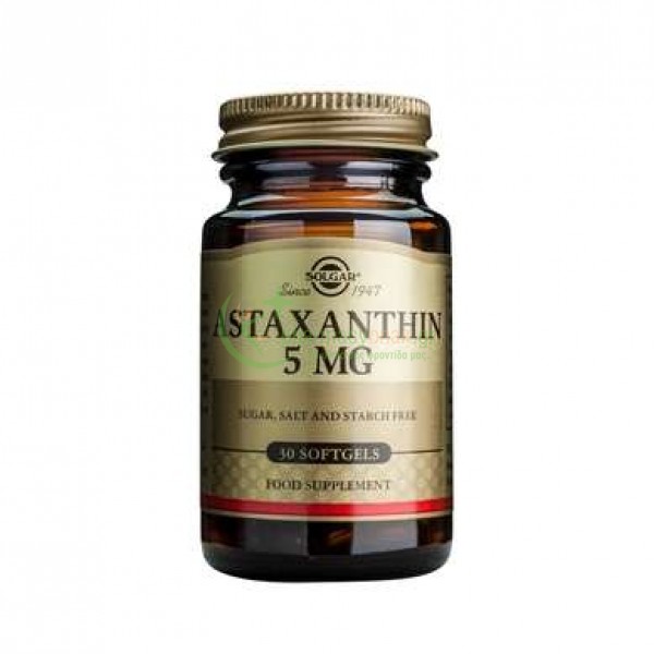 SOLGAR - Astaxanthin 5mg softgels 30s SOLGAR - Astaxanthin 5mg softgels 30s