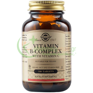 SOLGAR - B-Complex with Vitamin C tabs 100s