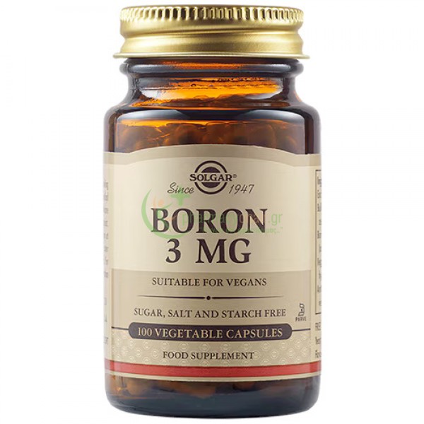 SOLGAR - Boron 3mg veg caps 100s 