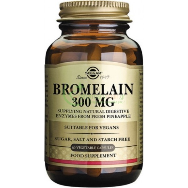 SOLGAR - Bromelain 300mg tabs 60s Μετεωρισμός (φουσκώματα) SOLGAR - Bromelain 300mg tabs 60s Μετεωρισμός (φουσκώματα)
