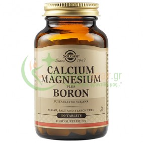 SOLGAR - Calcium Magnesium + Boron tabs 100s
