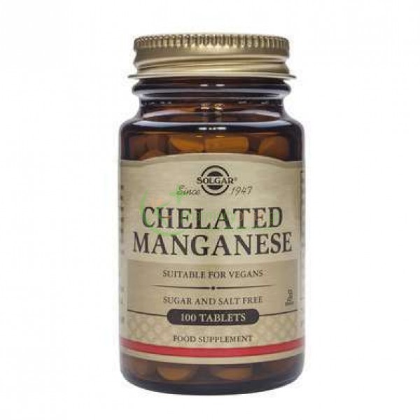 SOLGAR - Chelated Manganese 8mg tabs 100s Αρθρώσεις & Οστά SOLGAR - Chelated Manganese 8mg tabs 100s Αρθρώσεις & Οστά