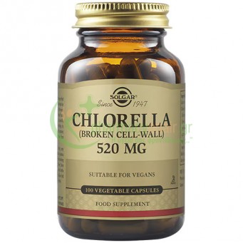 SOLGAR - Chlorella 520mg veg caps 100s