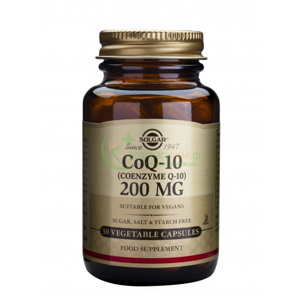 SOLGAR - COENZYME Q-10 200mg veg.caps 30s SOLGAR - COENZYME Q-10 200mg veg.caps 30s