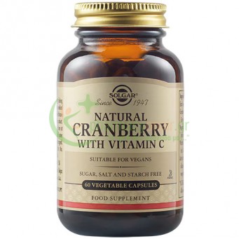 SOLGAR - Cranberry Extract with Vitamin C veg caps 60s