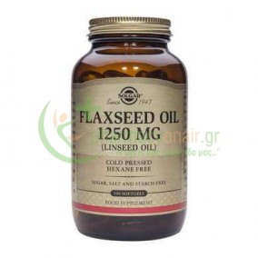 SOLGAR - Flaxseed Oil (Cold Pressed) 1250mg softgels 100s