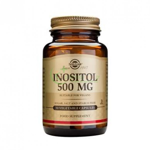 SOLGAR - Inositol 500mg veg caps 50s Άγχος SOLGAR - Inositol 500mg veg caps 50s Άγχος